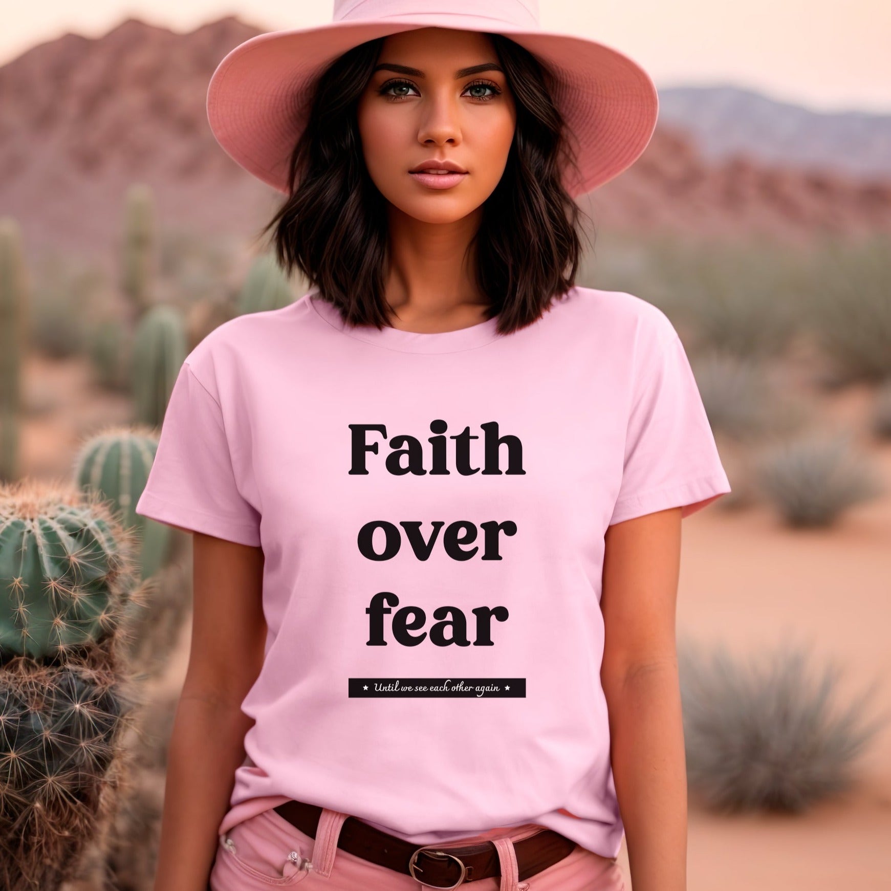 Faith over online fear t shirt